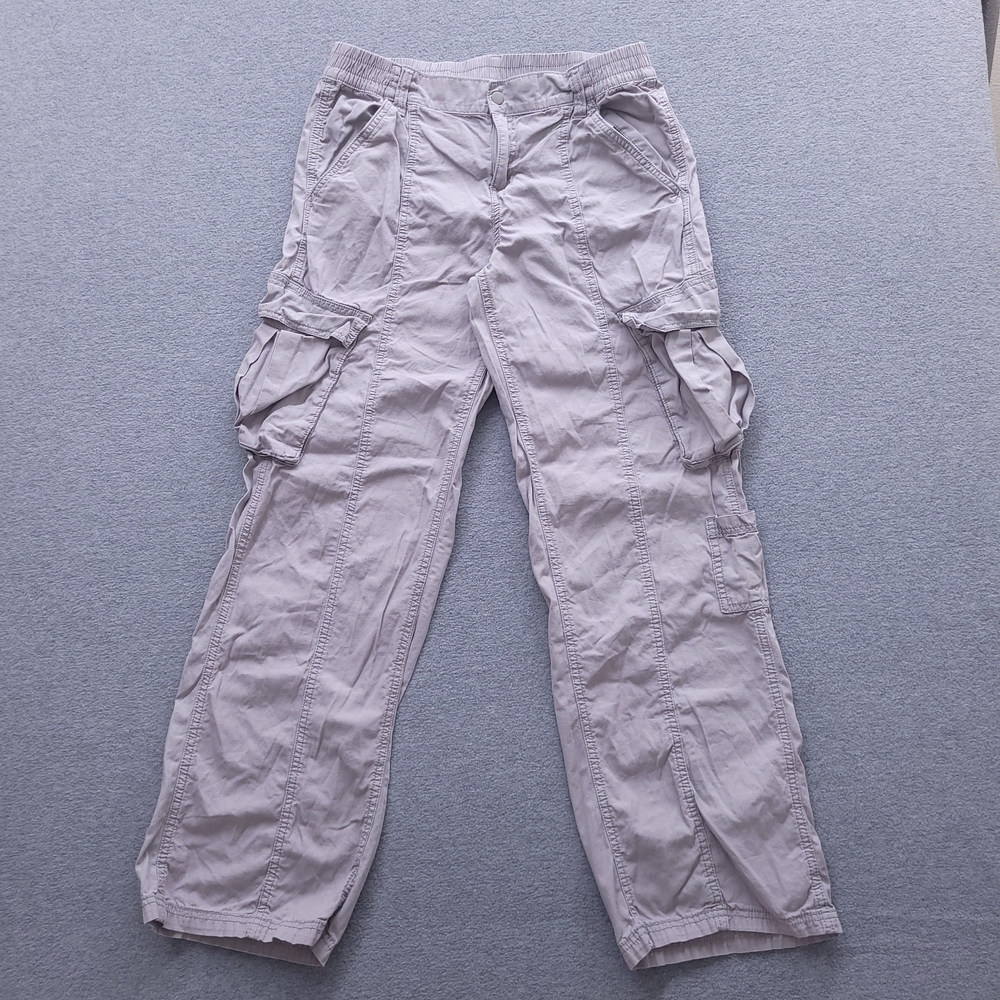 Women's Light Gray Cargo Pants Sz 10